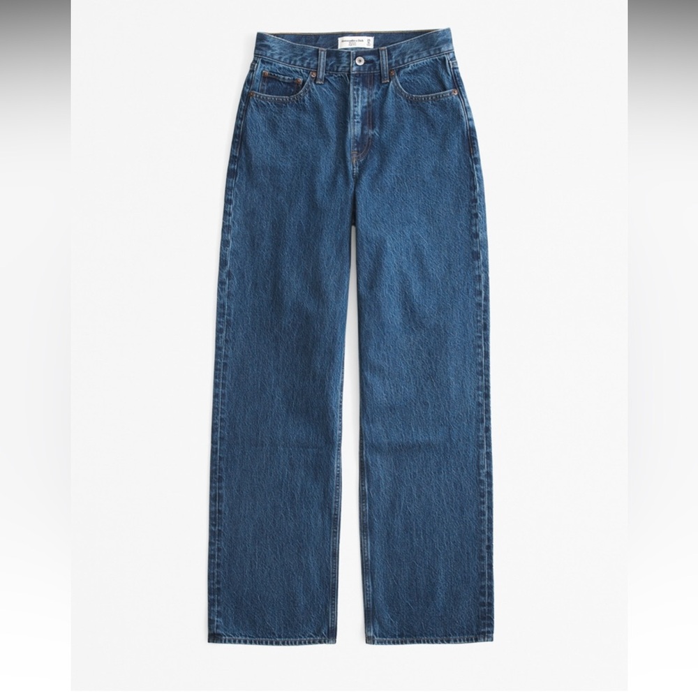 Abercrombie high rise loose jean